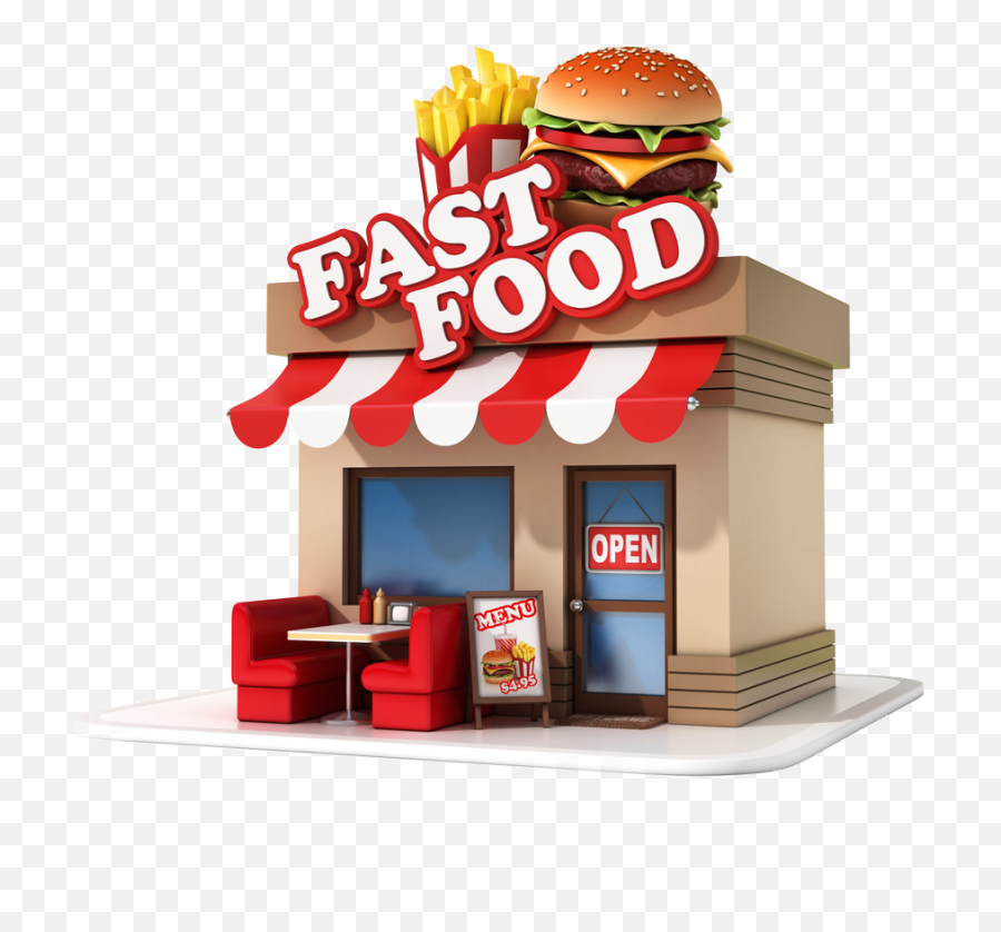 Fast Casual Restaurant Png U0026 Free Fast Casual Restaurantpng - Fast Food Restaurant Transparent Emoji,Cafeteria Clipart