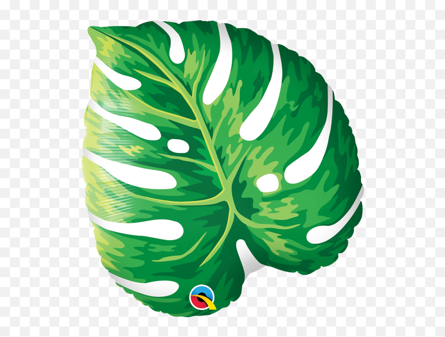 21 Palm Leaf Mylar Balloon - Philodendron Leaf Balloon Emoji,Tropical Leaf Png
