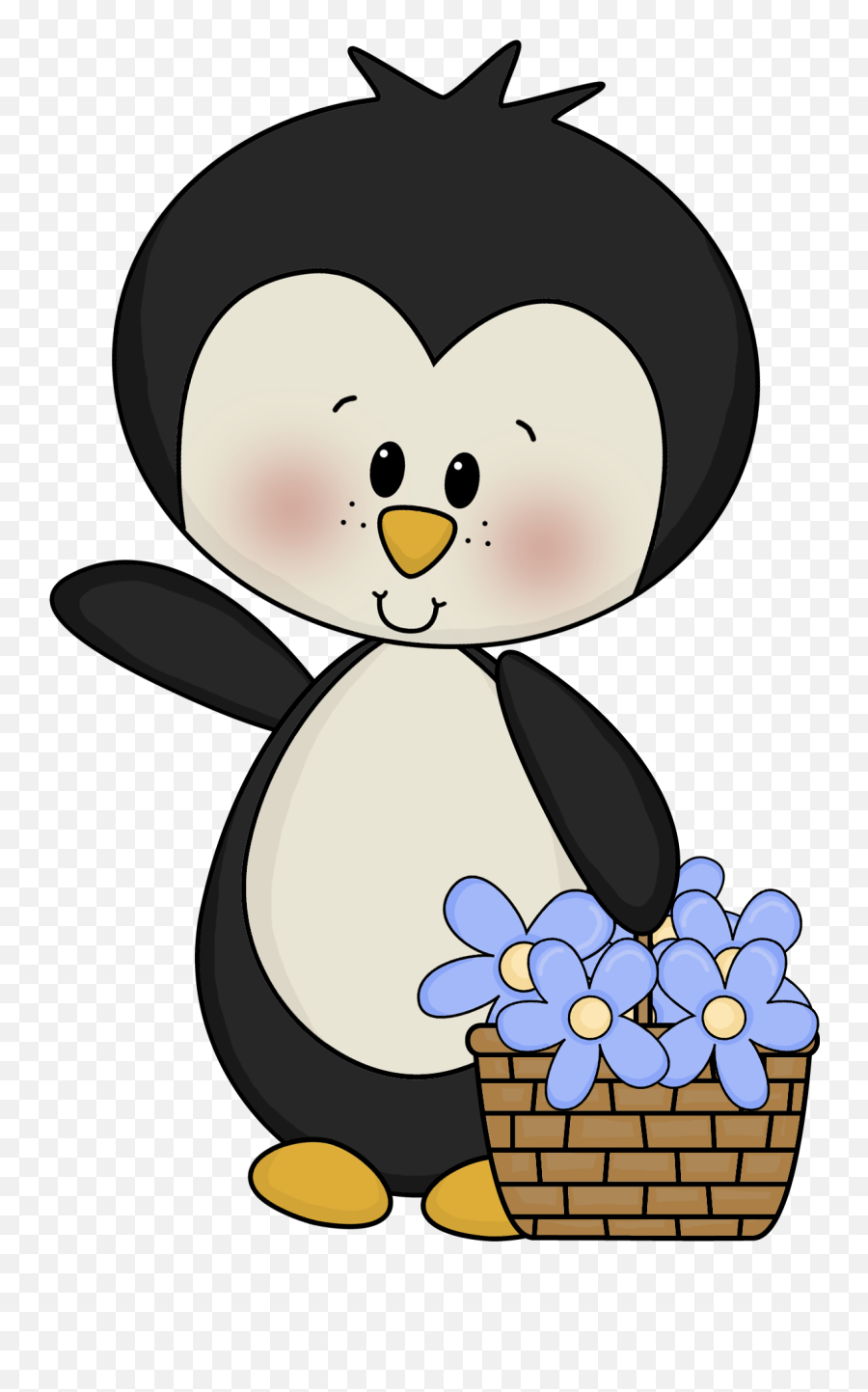Flowerpenguin1png Cute Penguins Penguin Images Penguin - Happy Emoji,Clipart Penquin