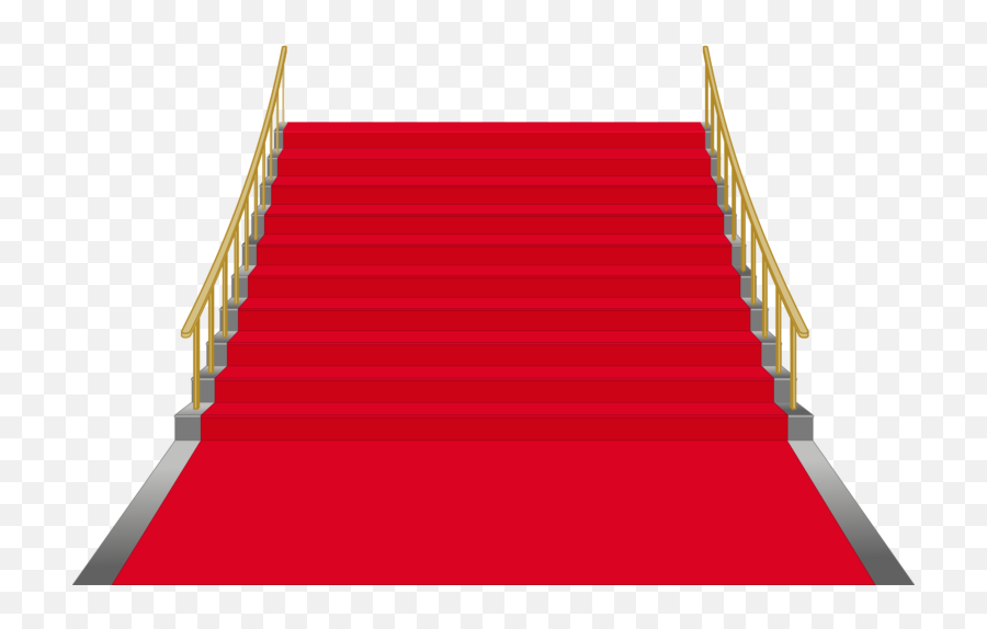 Red Stairs Clip Art Image - Red Carpet Stairs Clipart Emoji,Steps Clipart