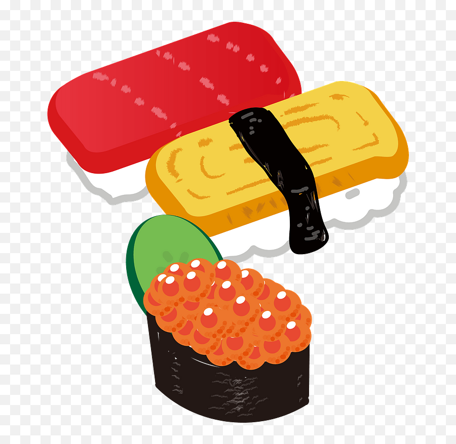 Sushi Clipart - Transparent Clipart Sushi Emoji,Sushi Clipart