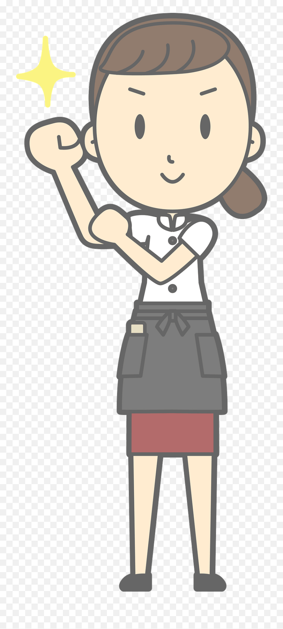 Dawn Waitress Woman Clipart Free Download Transparent Png Emoji,Strong Woman Clipart