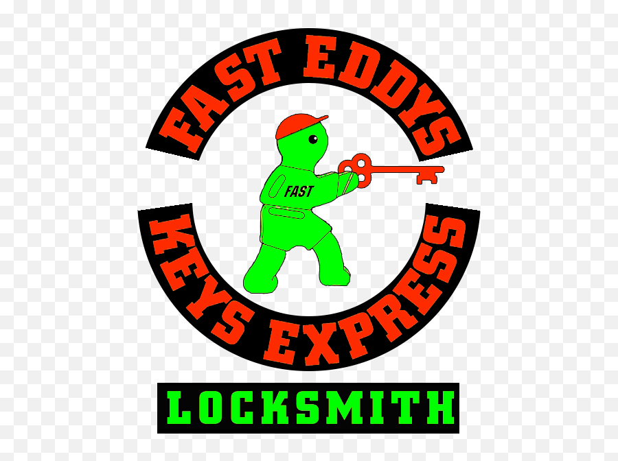 Fast Eddys Keys Express - Language Emoji,Locksmith Logo
