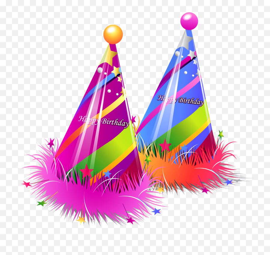 Birthday Hat Happy Birthday Party Hats - Happy Birthday All Png Emoji,Party Hat Clipart