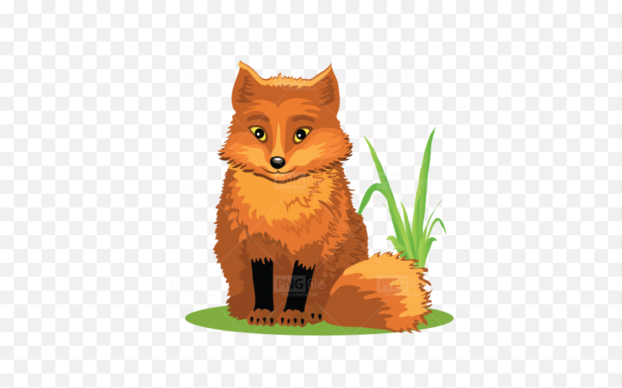 Cute Fox Cartoon - Photo 912 Pngfilenet Free Png Emoji,Cute Fox Clipart