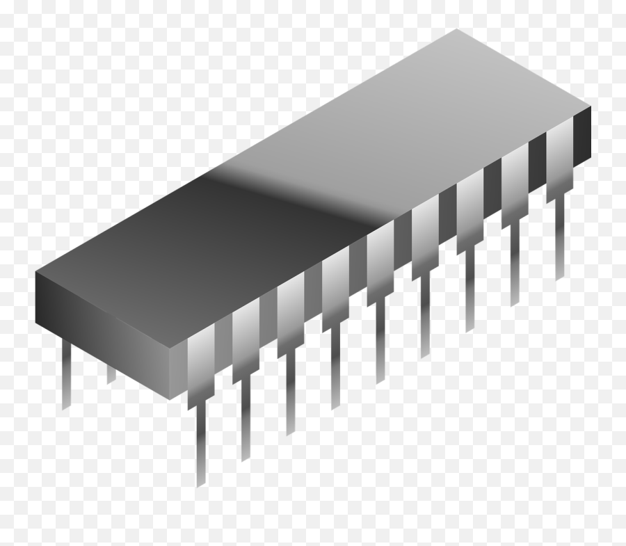 Chipcircuitcomputersicintegrated - Free Image From Emoji,Chips Clipart Black And White