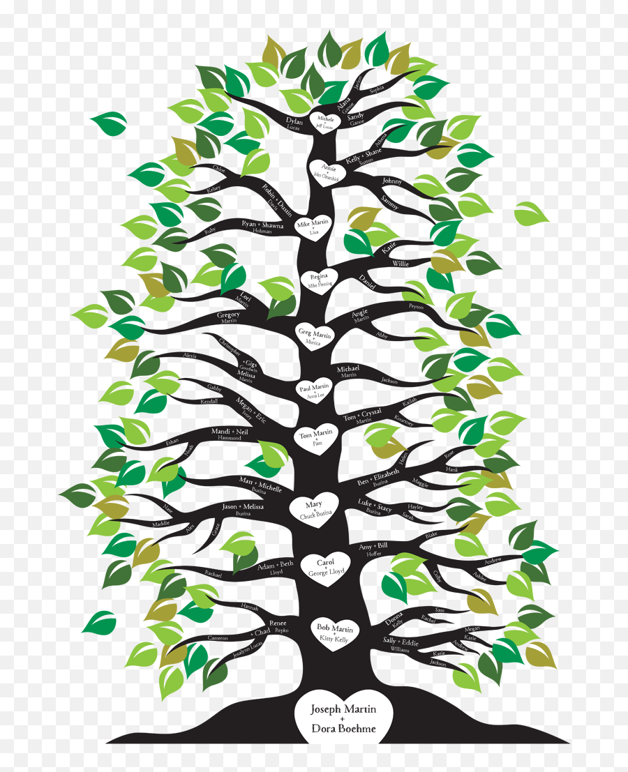 Family Tree Starting From Root Clipart - Full Size Clipart Emoji,Tree With Roots Clipart