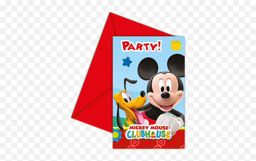 Mickey Mouse Clubhouse Invitations U0026 Envelo - The Party Zone Emoji,Mickey Mouse Clubhouse Png