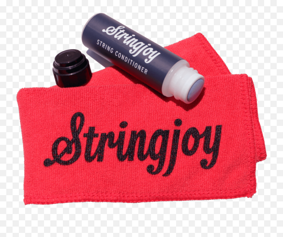 Stringjoy Natural String Conditioner U0026 Microfiber Cleaning Cloth Bundle Emoji,Red String Png