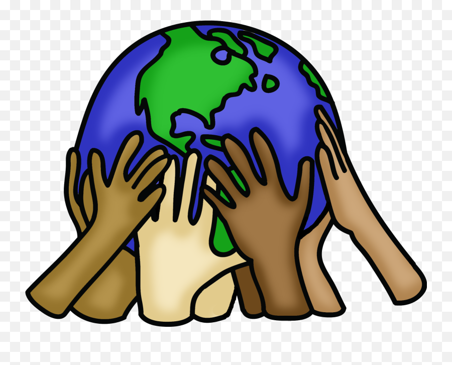 Earth In Hands Clipart Transparent Png - Earth With Hands Clipart Emoji,Earth Clipart