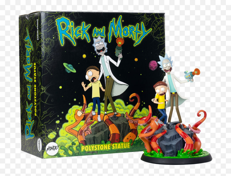 Rick And Morty Statue - Regular U2013 Mondo Emoji,Morty Transparent