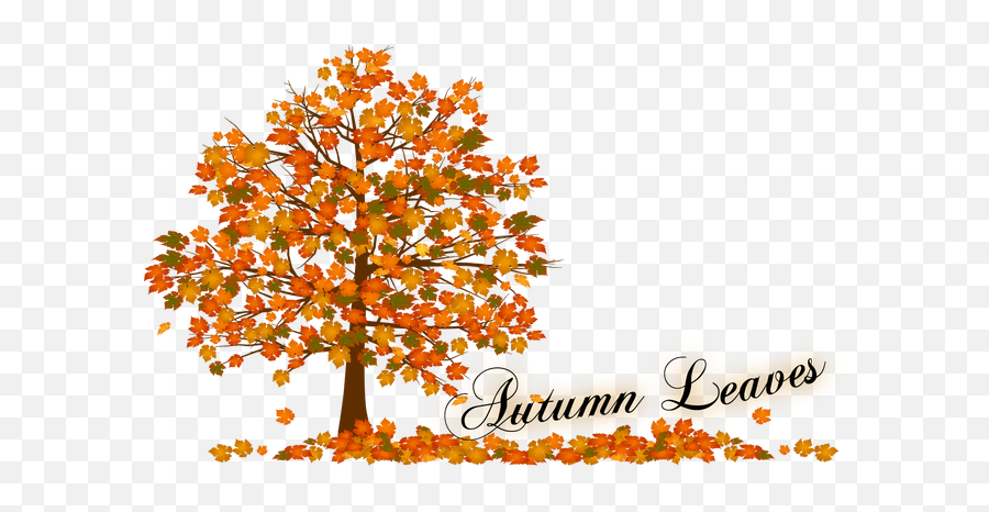Download Autumn Tree Clip Art - Language Emoji,Fall Tree Clipart