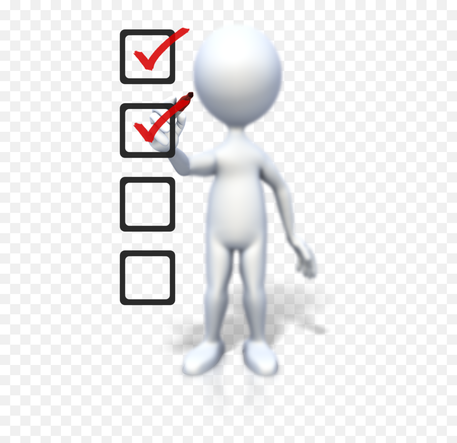 Stick Figure Drawing Checklist Png - Figure Checklist Png Emoji,Checklist Clipart