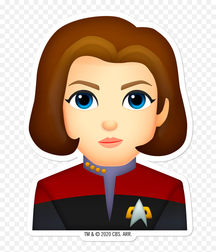 The Trek Collective Cute Star Trek Character Emoji Stickers - Star Trek Emoji Starfleet,Cbs Star Trek Logo