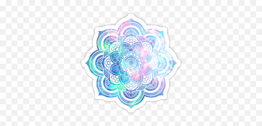 Png Tumblr Colourful Mandala - Decorative Emoji,Mandala Png