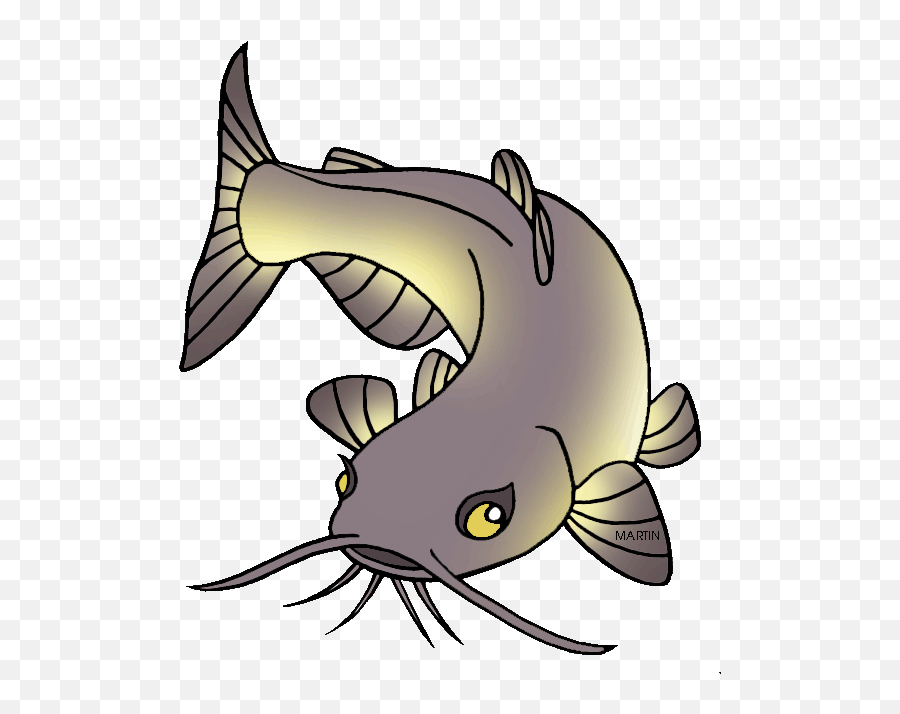 Catfish Clipart - Cartoon Catfish Png Emoji,Catfish Clipart