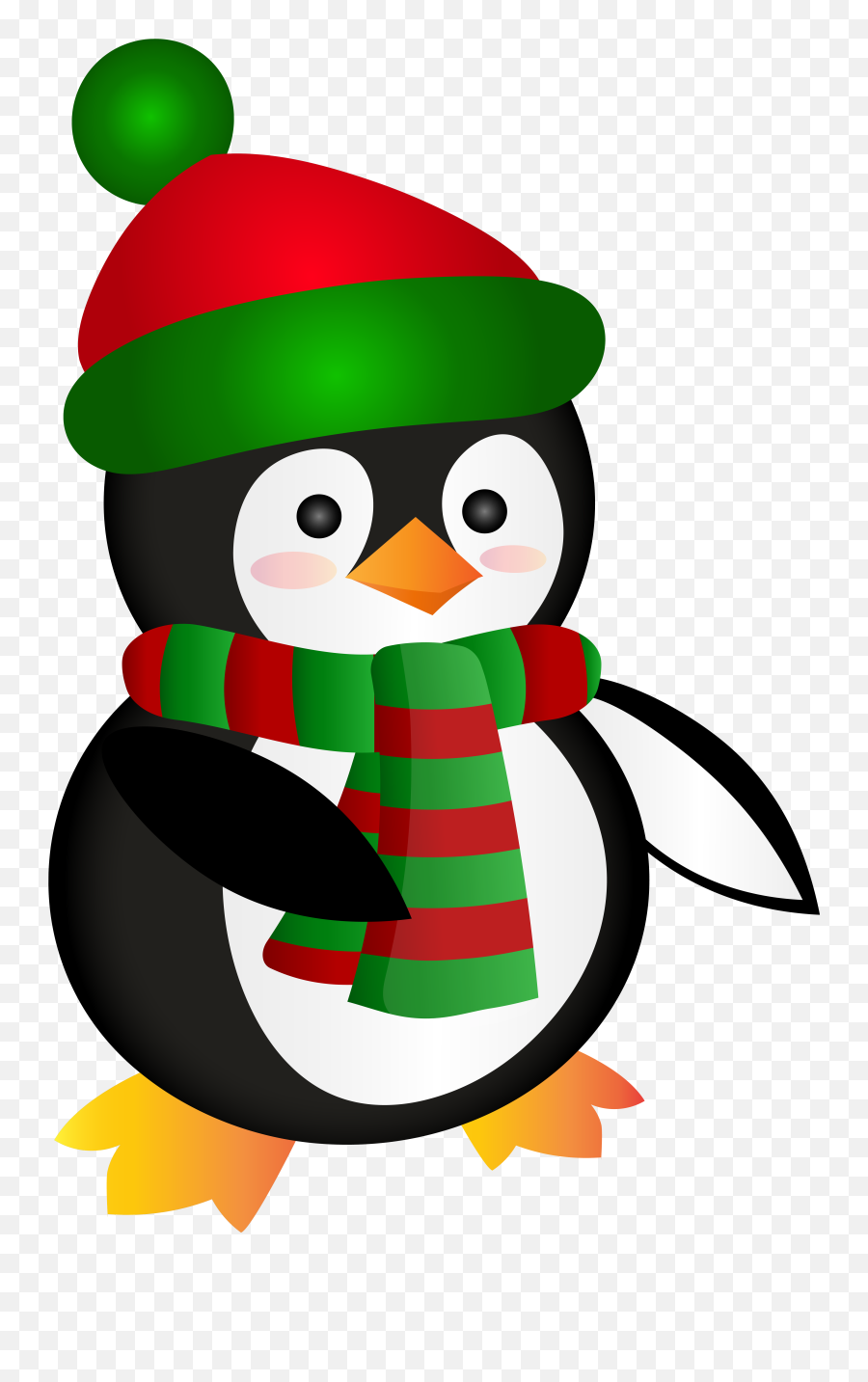 Penguin Clipart - Transparent Christmas Penguin Clipart Emoji,Penguin Clipart
