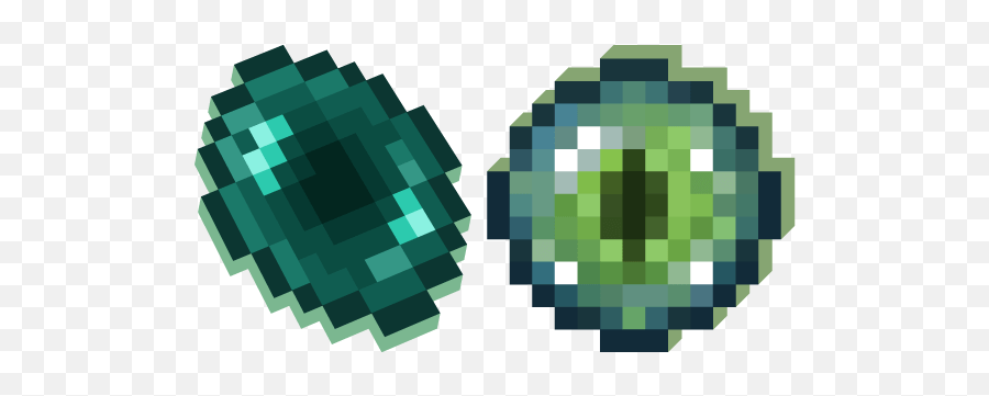 Minecraft Ender Pearl And Eye Of Ender - Minecraft Eye Of Ender Emoji,Ender Pearl Png