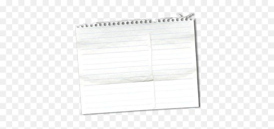 Notebook Paper Transparent Background - Horizontal Emoji,Notebook Paper Png