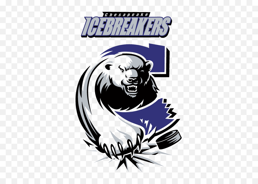 Chesapeake Icebreakers Primary Logo - East Coast Hockey League Logos Emoji,Hockey Team Logos
