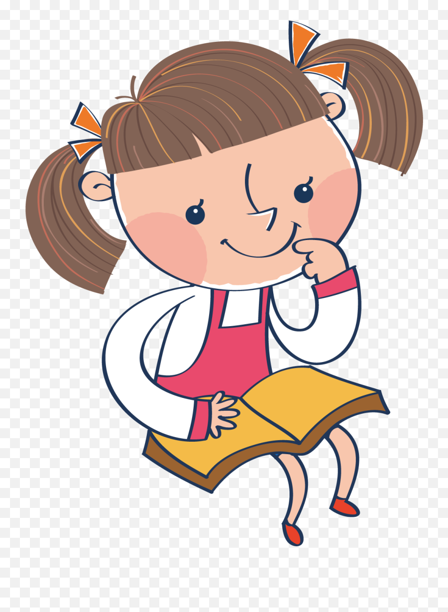 Chica Clip Art - Kid Open Book Clipart Emoji,Open Book Clipart