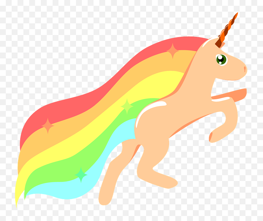 Orange Unicorn Clipart Free Download Transparent Png - Orange Unicorn Emoji,Free Unicorn Clipart