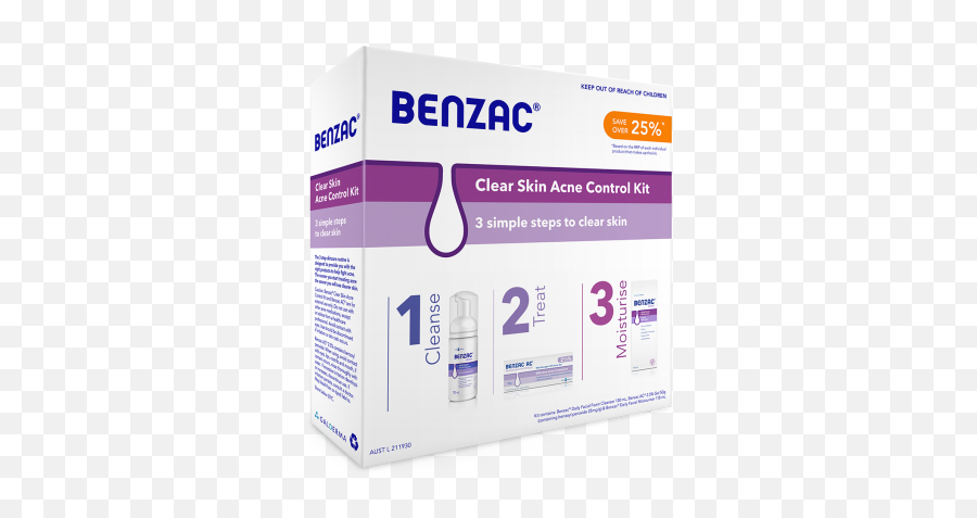 Benzac Clear Skin Acne Control Kit - Medical Supply Emoji,Transparent Skin