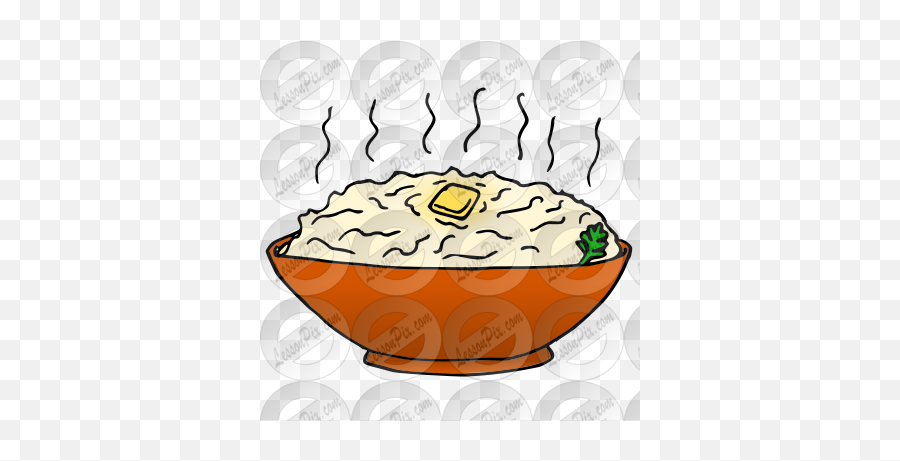 Mashed Potatoes Picture For Classroom - Thanksgiving Meal Mashed Potatoes Clipart Emoji,Mashed Potatoes Clipart