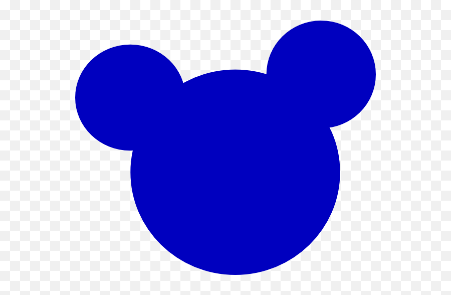 Mickey Mouse Head Blue - Gloucester Road Tube Station Emoji,Mickey Mouse Head Clipart