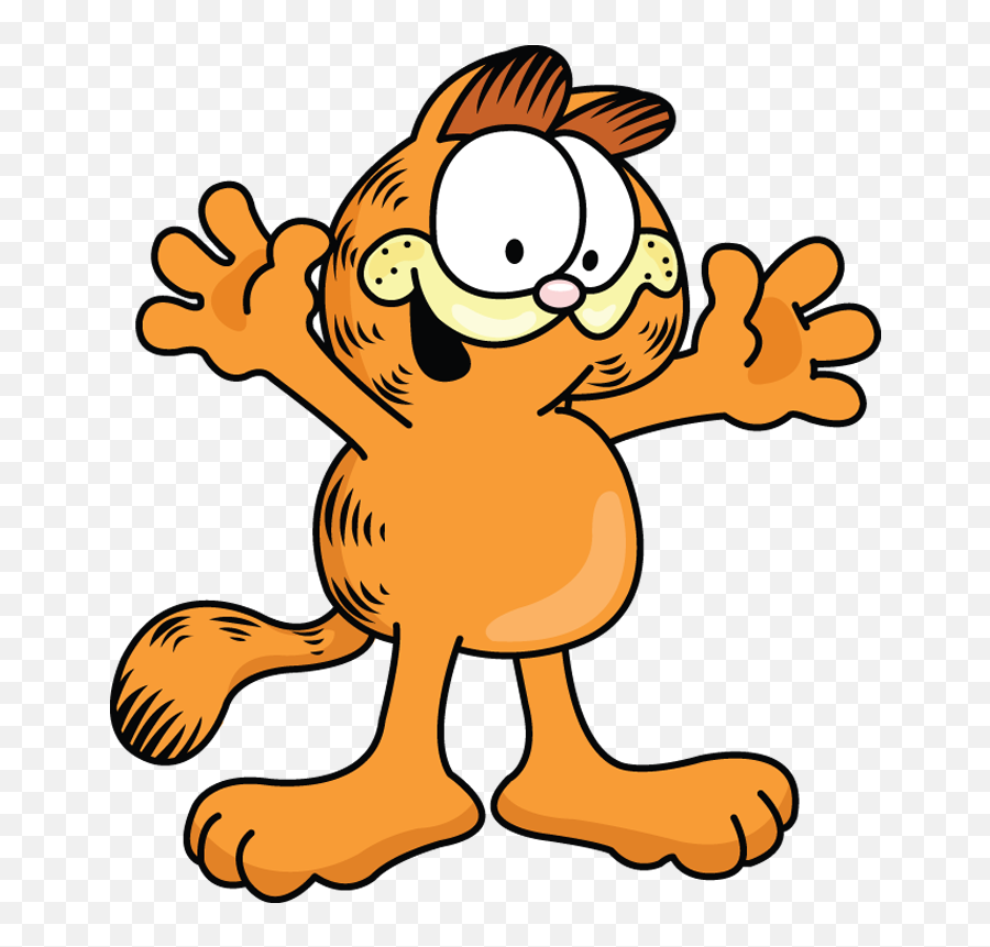Garfield - Cool Garfield Drawing Hd Png Download Original Garfield And Friends Png Emoji,Garfield Png