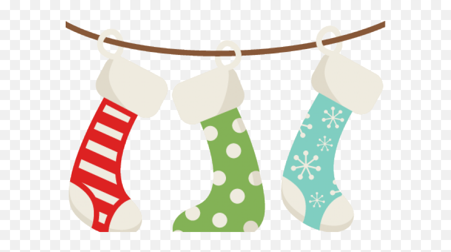 Socks Clipart Svg - Transparent Christmas Socks Clipart Cartoon Cute Christmas Stockings Emoji,Stocking Png
