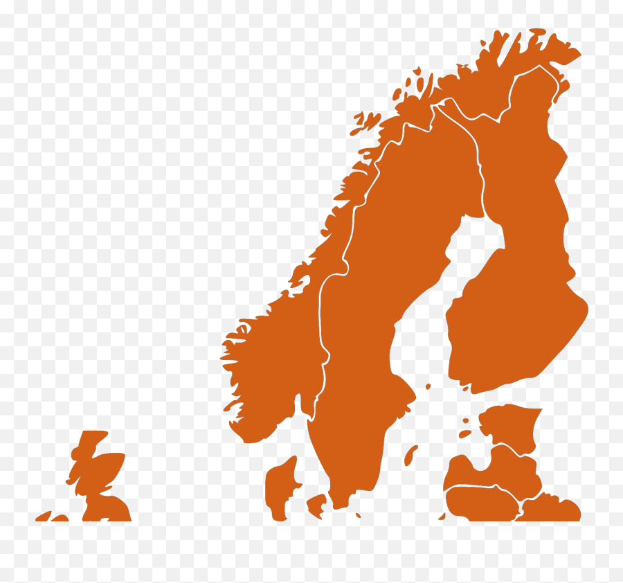 Europe Map Orange Svg Vector Europe - Europe Png Emoji,Europe Clipart
