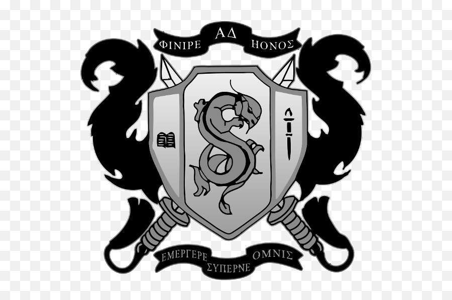 Omega Phi Gamma Crest Png Image With No - Omega Phi Gamma Crest Emoji,Slytherin Clipart