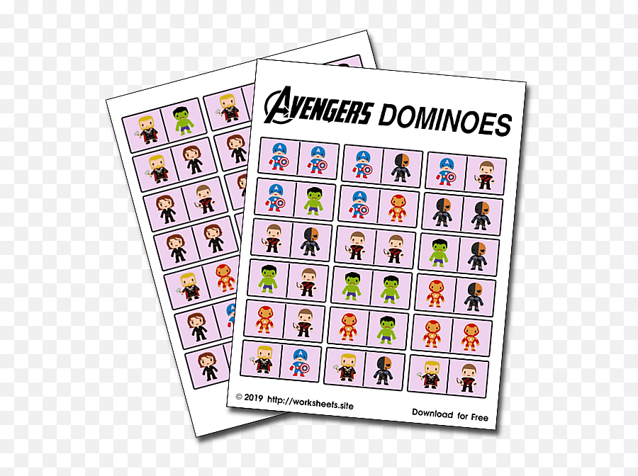 Avengers Dominoes Emoji,Dominoes Png