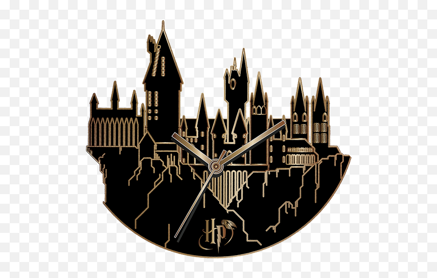 Download Hogwarts Castle Png - Vector Hogwarts Silhouette Emoji,Harry Potter Png