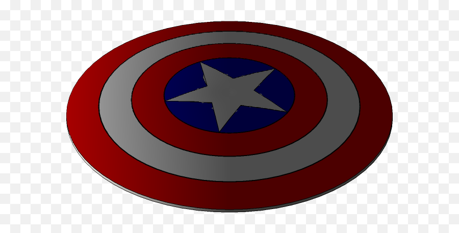 Captain Americau0027s Shield 3d Cad Model Library Grabcad Emoji,Captain America Shield Transparent