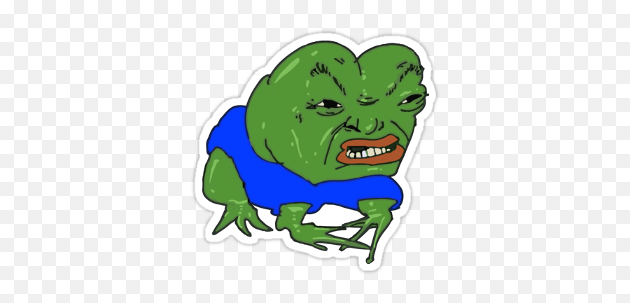 Pin On Pepe Stickers Emoji,Angry Pepe Png