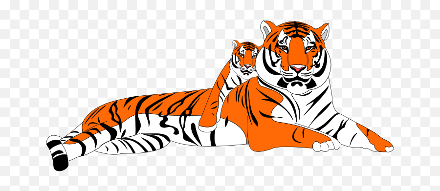 Tiger - Openclipart Emoji,Tiger Cub Clipart