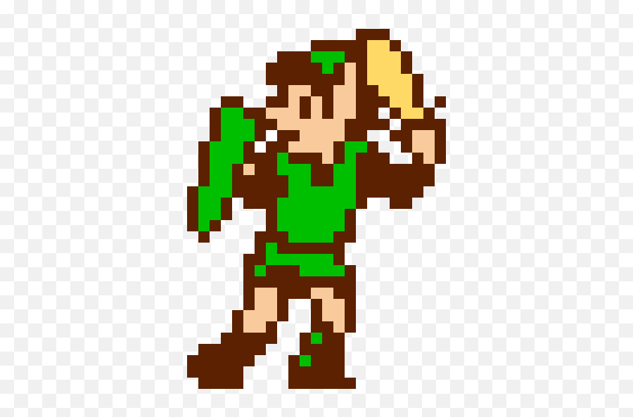 Zelda 2 The Adventure Of Link Sprite Pixel Art Emoji,Link Zelda Png