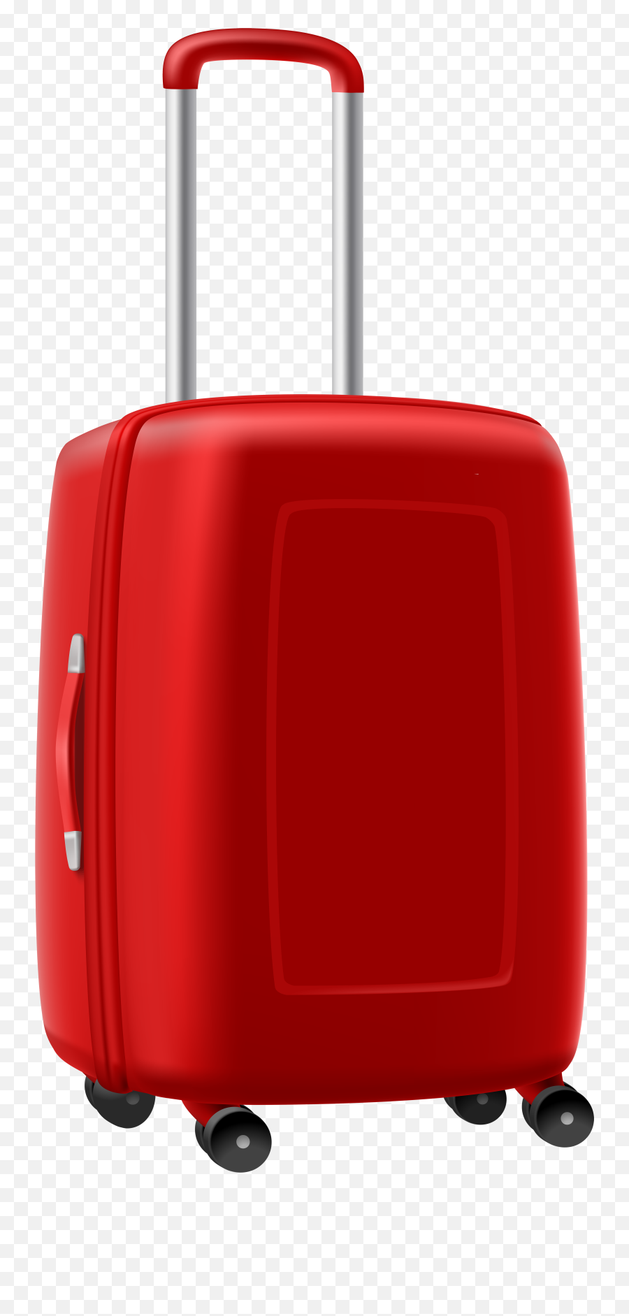 Trolley Clipart Red - Suitcase Clipart Transparent Solid Emoji,Red Clipart