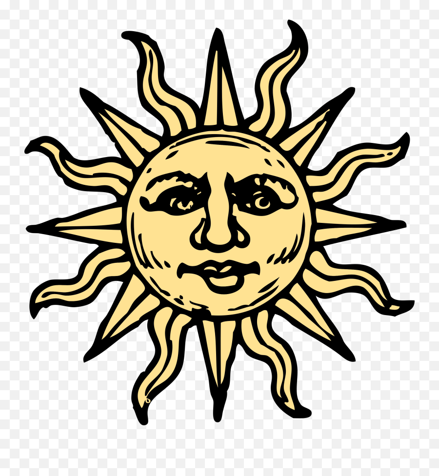 Summer Solstice Clipart Download Free - Sun Woodcut Emoji,Sun Clipart