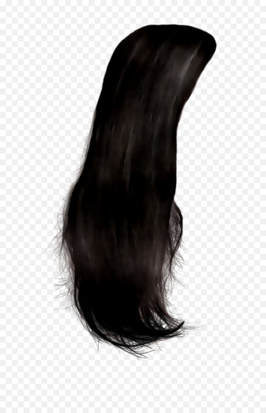 Long Hair Black Hair Hair Coloring Brown Hair - Png Download Transparent Background Long Black Hair Png Emoji,Hair Png