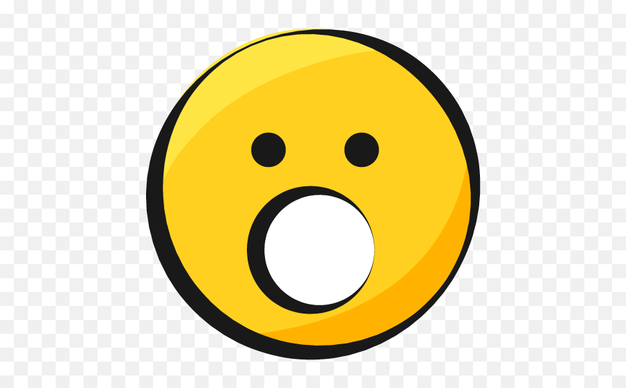 Smiley Jaune Emoji Yellow Choque Etonne Shocked Surprised - Gif Choqué Emoji,Shocked Emoji Png