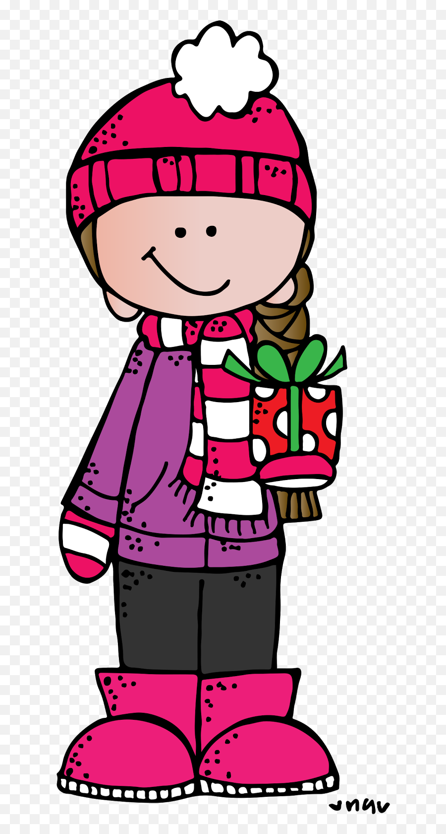 Download Melonheadz Teacher Winter - Happy Emoji,Winter Clipart