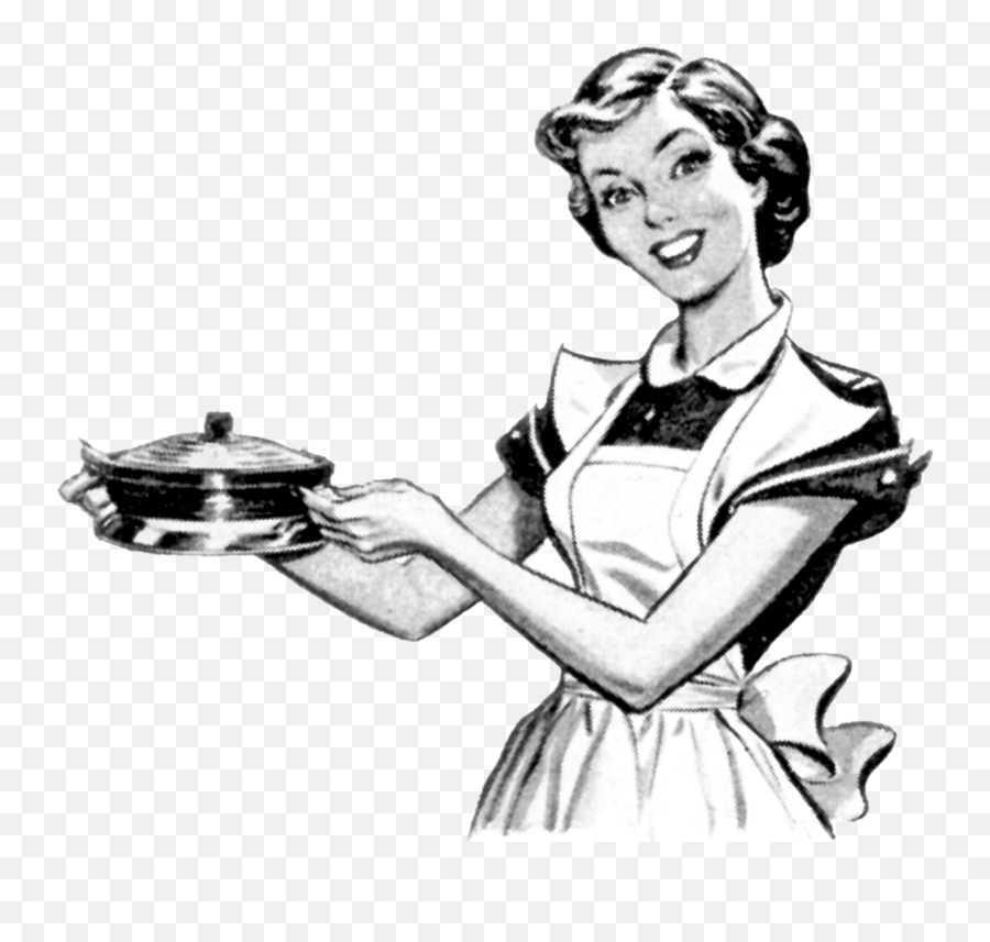 Woman Cooking Clipart - Vintage Clipart Woman Cooking Emoji,Cooking Clipart