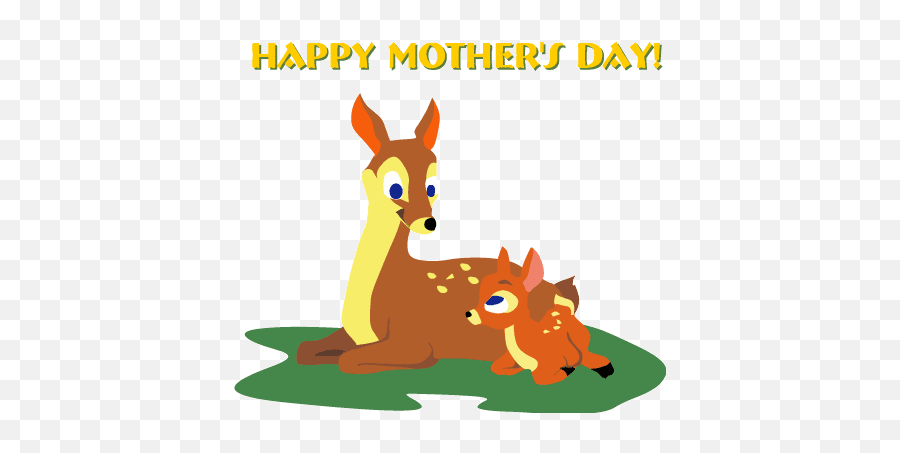 Baby Deer Clipart Free Clip Art Images - Deer With Baby Clipart Emoji,Deer Clipart