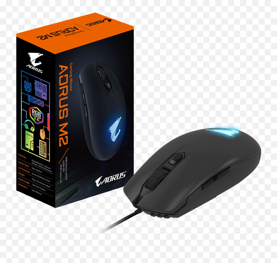 Gigabyte Aorus M2 Gaming Mouse - Gigabyte Aorus M2 Gaming Mouse Emoji,Gaming Mouse Png