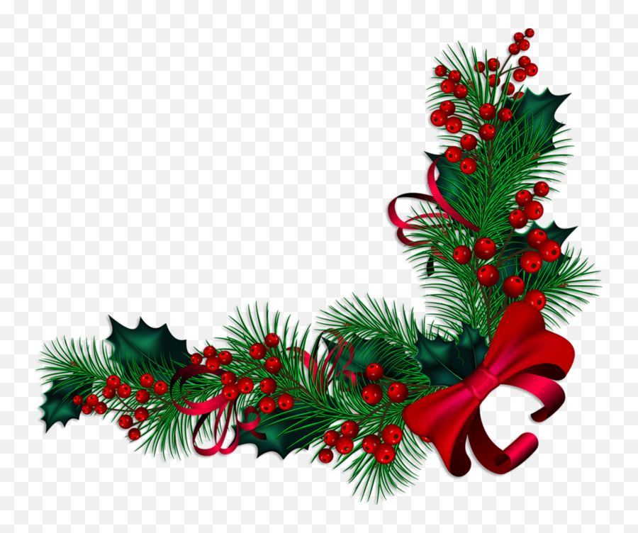 Download Hd Christmas Border Winter Christmas Christmas - Christmas Decoration Border Png Emoji,Winter Border Clipart