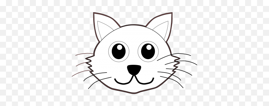 Cartoon Cat Face Clipart - Cat Face Animal Cartoon Emoji,Cat Face Clipart