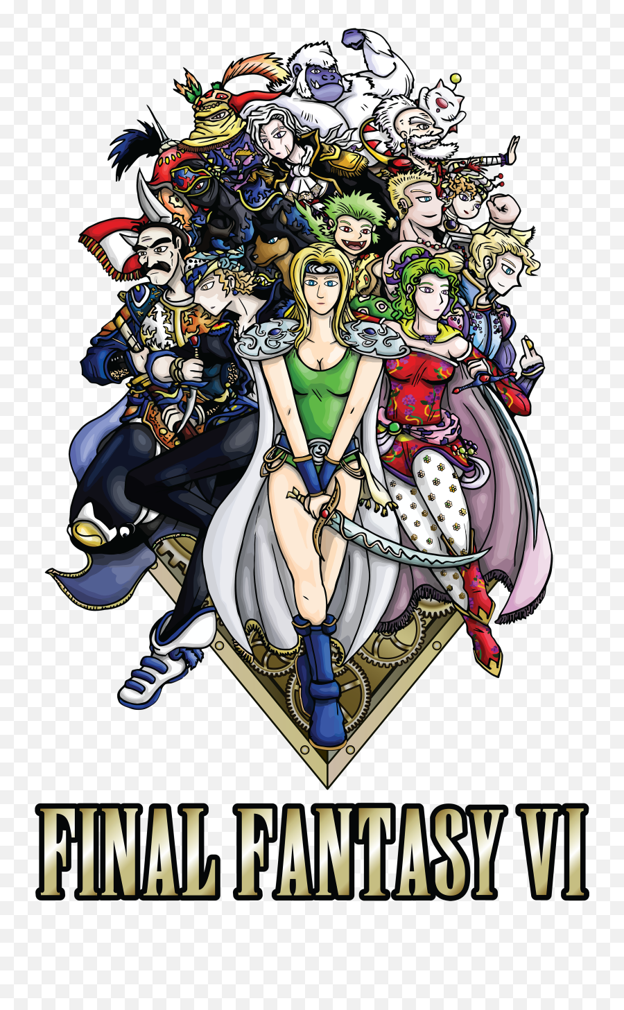Final Fantasy Vi Heroes - Final Fantasy Vi Heroes Emoji,Final Fantasy 6 Logo